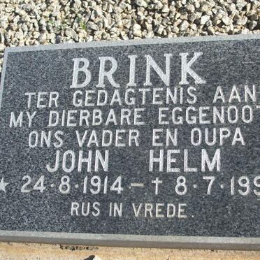 BRINK John Helm 1914-1992
