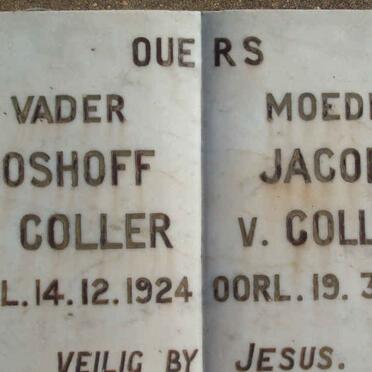 COLLER Boshoff, van -1924 &amp; Jacoba -1936