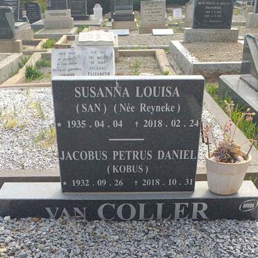 COLLER Jacobus Petrus Daniel, van 1932-2018 &amp; Susanna Louisa REYNEKE 1935-2018