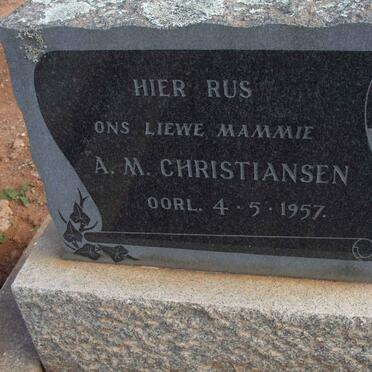 CHRISTIANSEN A.M. -1957