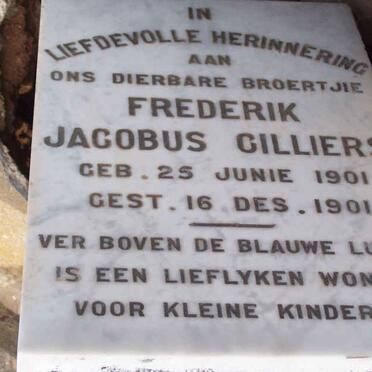 CILLIERS Frederik Jacobus 1901-1901