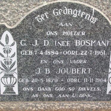 JOUBERT J.B. 1879-1964 &amp; C.J.D. BOSMAN 1884-1951