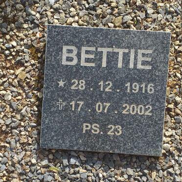 ? Bettie 1916-2002