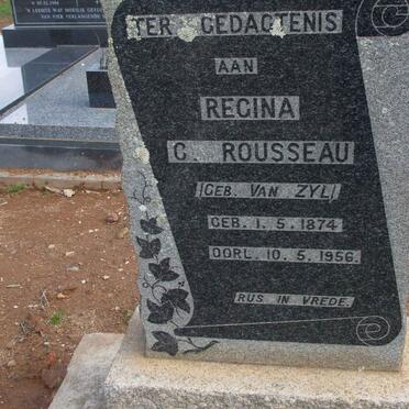ROUSSEAU Regina C. nee VAN ZYL 1874-1956