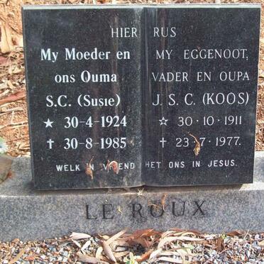 ROUX J.S.C., le 1911-1977 &amp; S.C. 1924-1985