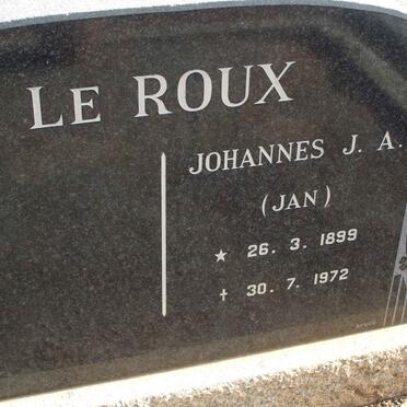 ROUX Johannes J.A., le 1899-1972