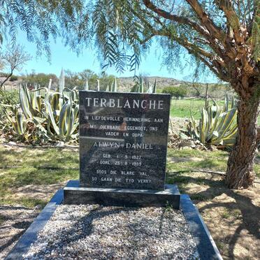 TERBLANCHE Alwyn Daniel 1922-1999