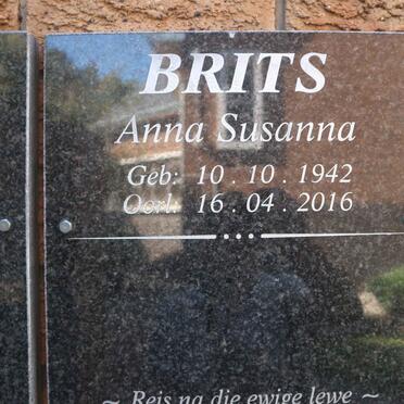 BRITS Anna Susanna 1942-2016