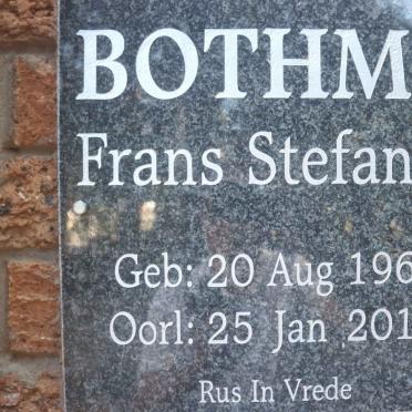 BOTHMA Frans Stefanus 1961-2013