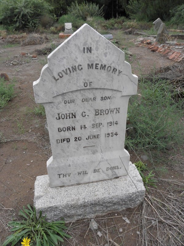 BROWN John C. 1914-1934
