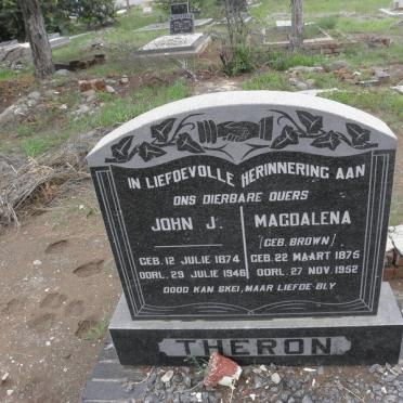 THERON John J. 1874-1946 &amp; Magdalena BROWN 1875-1952