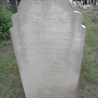 BRADBURY 1848-1881 :: BRADBURY Daisy Emily 1881-1881