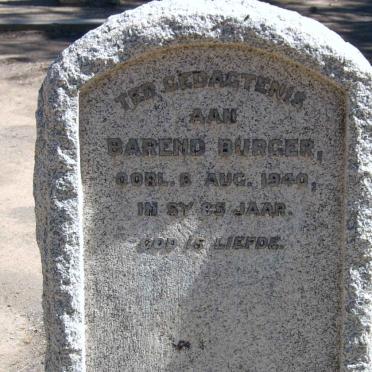 BURGER Barend -1940