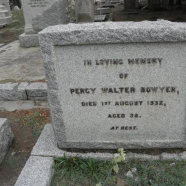 BOWYER Percy Walter -1932
