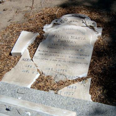 BOSMAN Hermanus Stephanus 1845-1927 &amp; Martha Maria 184?-1918