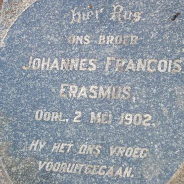 ERASMUS Johannes Francois -1902