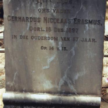 ERASMUS Gerhardus Nicolaas -1897