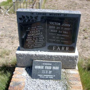 FARR George Fred 1928-1997 &amp; Cecily Margaret NAYLOR -1969 :: FARR Victor John -1977