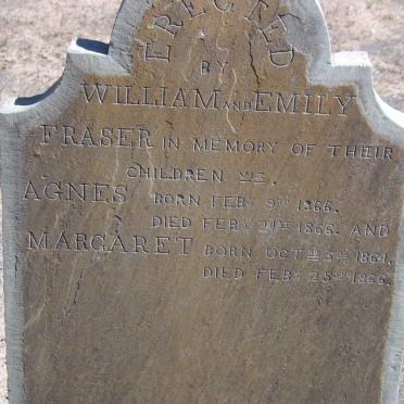 FRASER Agnes 1866-1866 :: FRASER Margaret 1864-1866