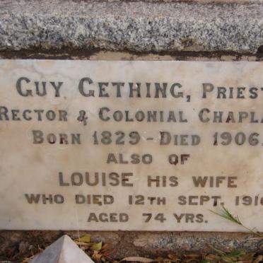 GETHING Guy 1829-1906 &amp; Louise -1916