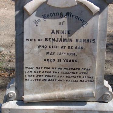 HARRIS Annie -1891