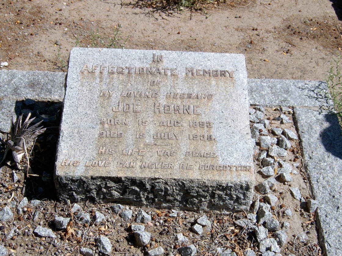 HORNE Joe 1893-1938
