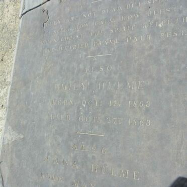 HULME Emily 1863-1863