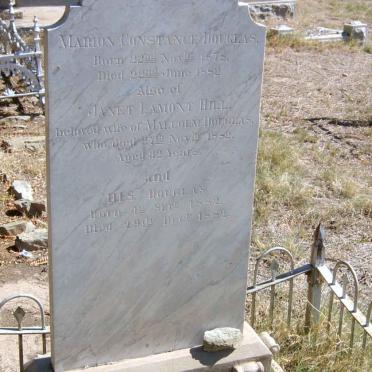 HILL Janet Lamont -1882 :: DOUGLAS Marianne Constance 1872-1882 :: DOUGLAS H.I.S. 1882-1882