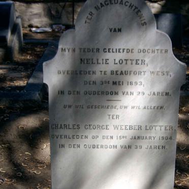 LOTTER Charles George Weeber -1904 :: LOTTER Nellie -1893