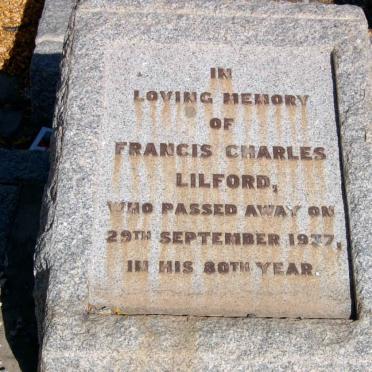 LILFORD Francis Charles -1937