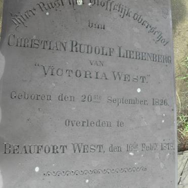 LIEBENBERG Christian Rudolf 1826-1878