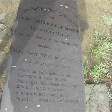 LIEBENBERG Christian Rudolf 1826-1878