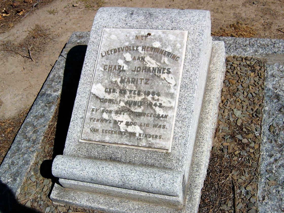 MARITZ Charl Johannes 1884-1942