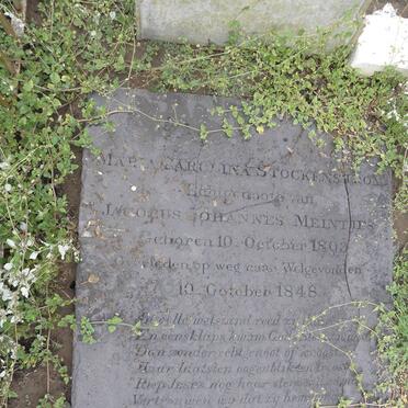 MEINTJES Maria Carolina nee STOCKENSTROM 1803-1848