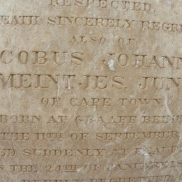 MEINTJES Jacobus Johannes 1806-1860 :: MEINTJES Jacobus Johannes 1826-1864