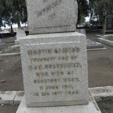 OOSTHUIZEN Martin Almero -1917