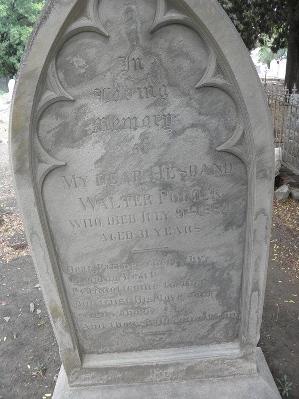 POCOCK Walter -1884