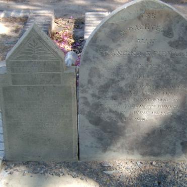 PIENAAR Francina E. 1870-1894 :: PIENAAR Lenie 188?