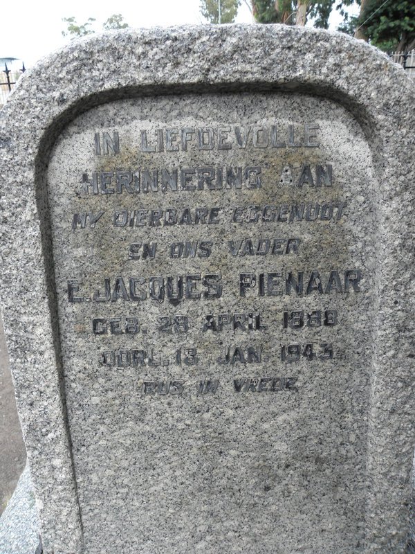 PIENAAR E. Jacques 1888-1943