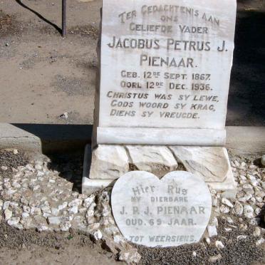 PIENAAR Jacobus Petrus J. 1867-1936