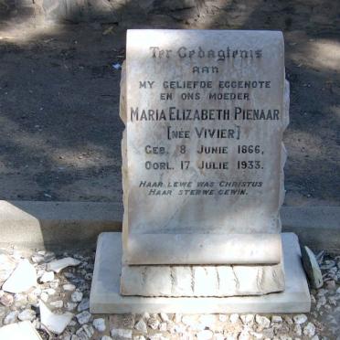 PIENAAR Maria Elizabeth nee VIVIER 1866-1933