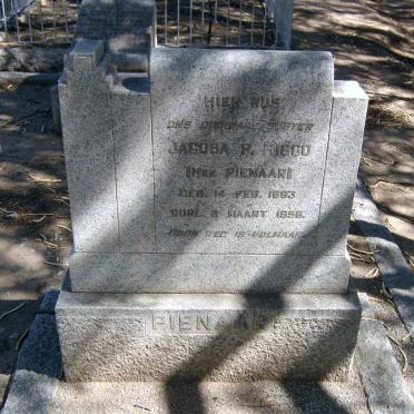 PIENAAR Higgo Jacoba P. nee PIENAAR 1893-1956