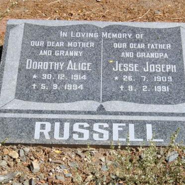 RUSSELL Jessie Joseph 1909-1991 &amp; Dorothy Alice 1914-1994