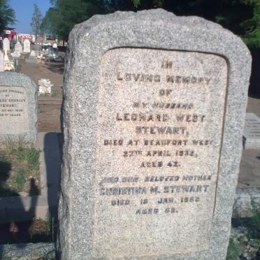 STEWART Leonard West -1932 &amp; Christina M. -1952