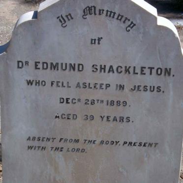 SHACKLETON Edmund -1889