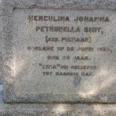 SMIT Herculina Johanna Petronella nee PIENAAR -1933