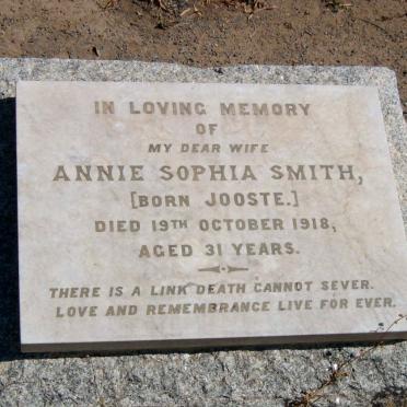 SMITH Annie Sophia nee JOOSTE -1918