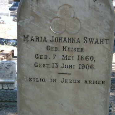 SWART Maria Johanna nee KEISER 1860-1906