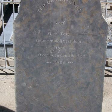 TOIT G., du 1860-1898