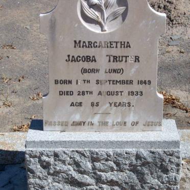 TRUTER Margaretha Jacoba nee LUND 1849-1933